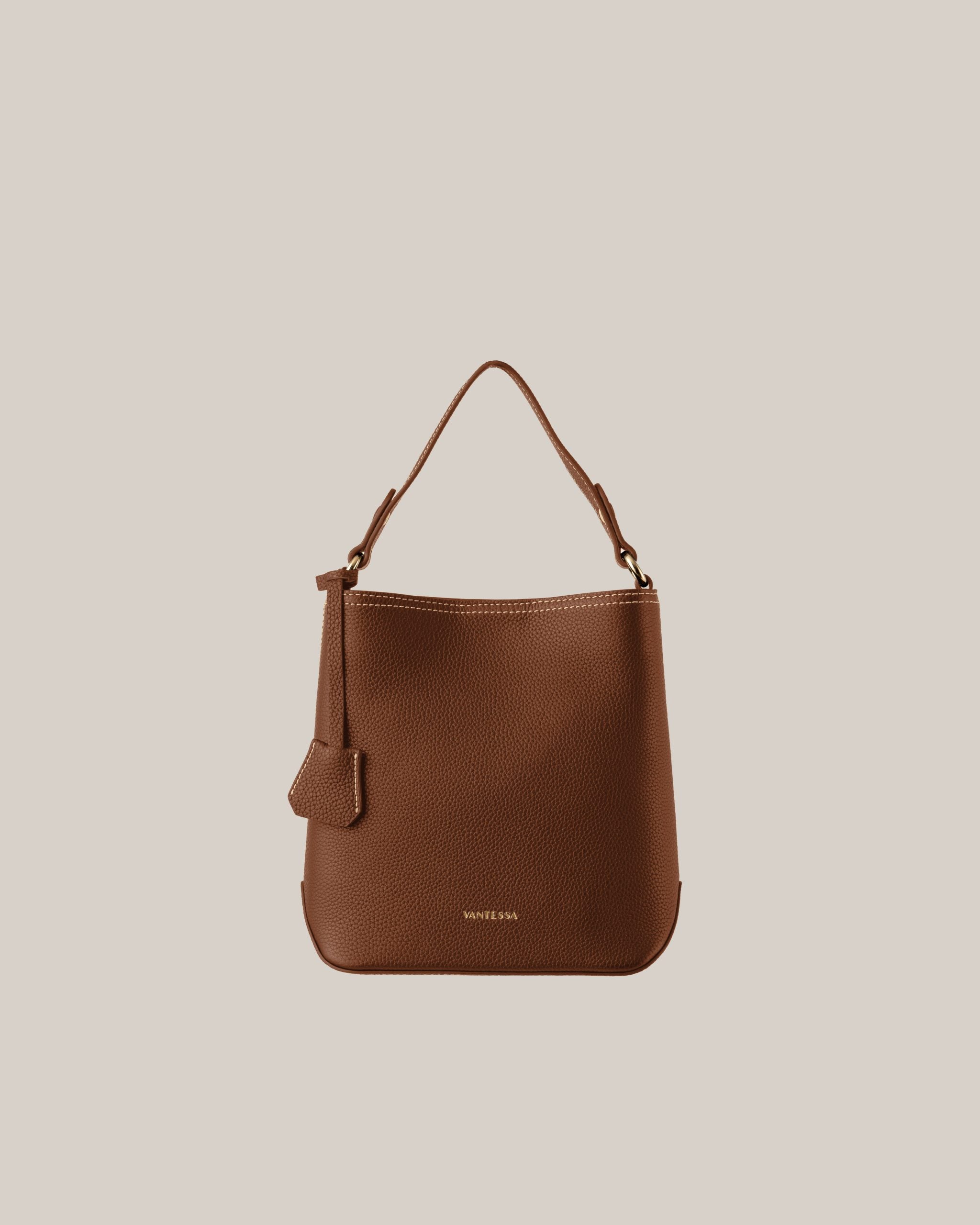 Linea Soft Bucket — Chestnut image 0