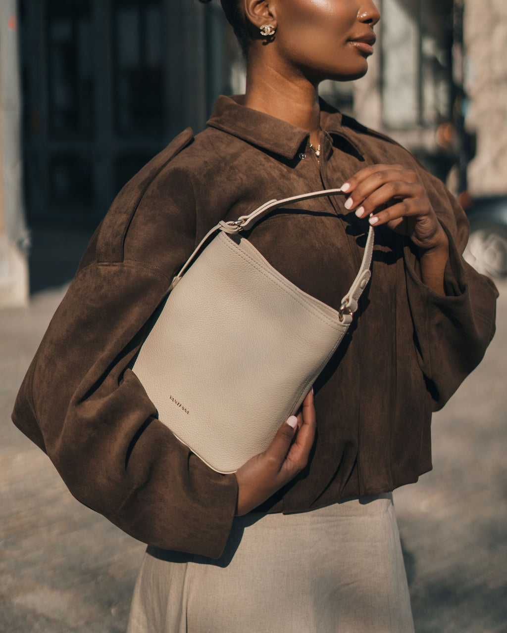 Linea Soft Bucket — Ivory