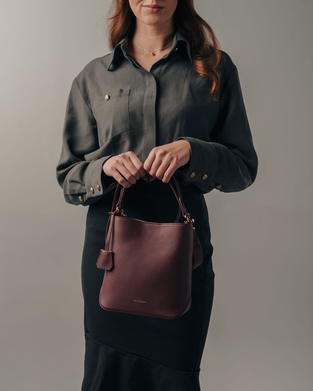 Linea Soft Bucket — Merlot image 3