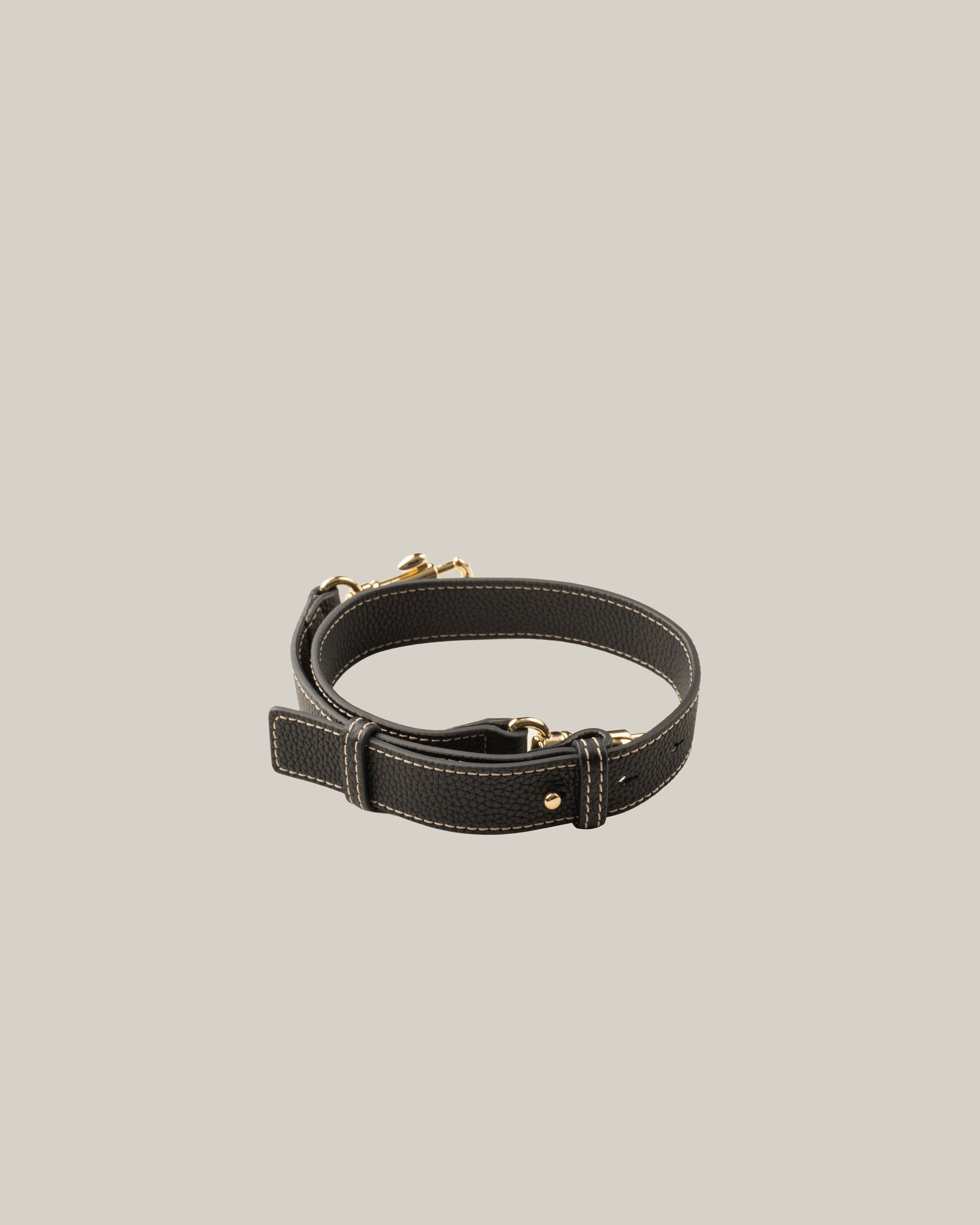 Convertible Leather Strap - Noir