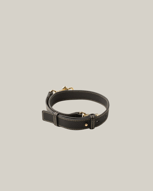 Convertible Leather Strap - Noir